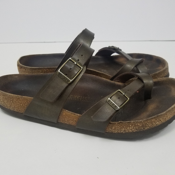 Birkenstock Shoes - Birckenstock Women's Brown Sandals 39